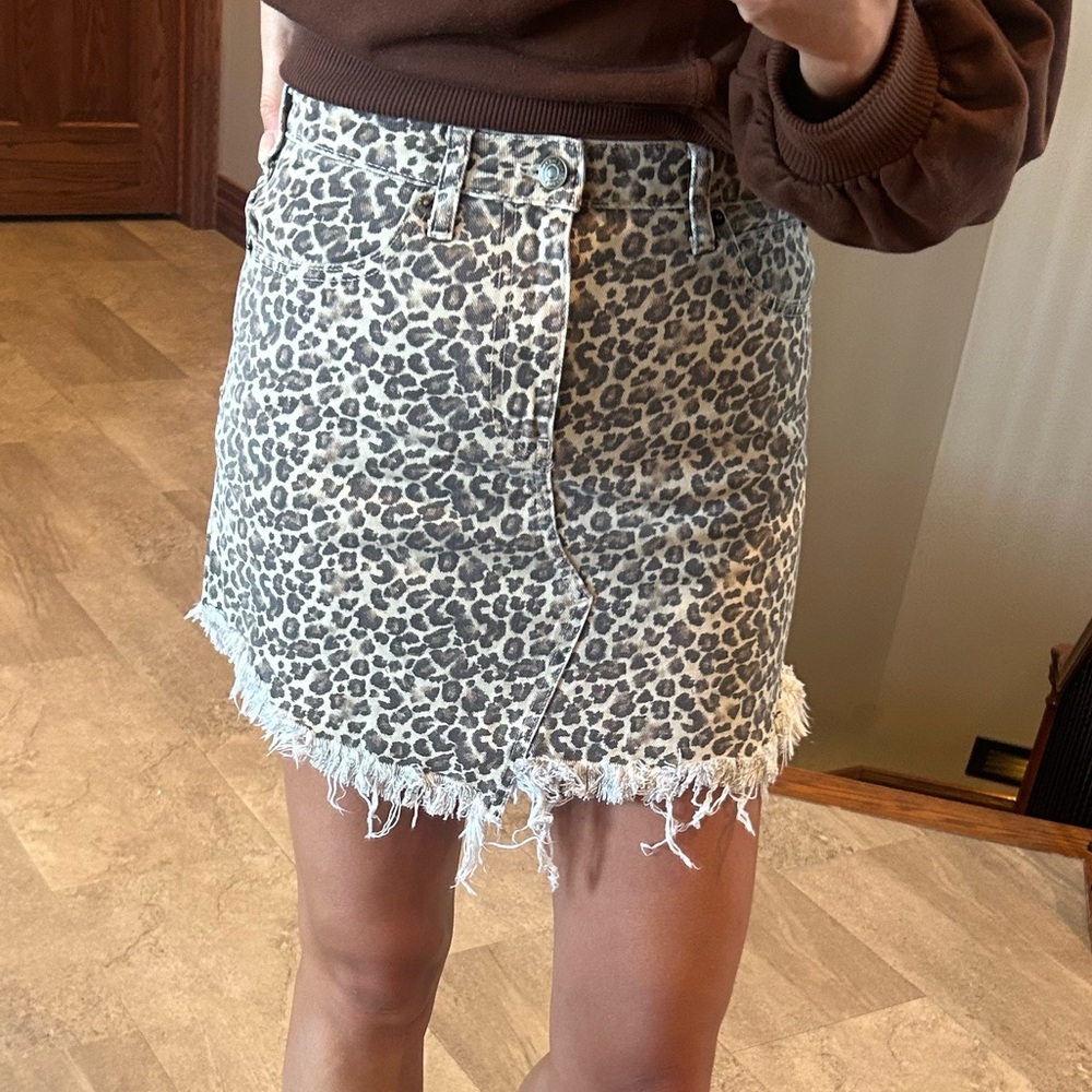 We the Free, Free People Leopard Skirt